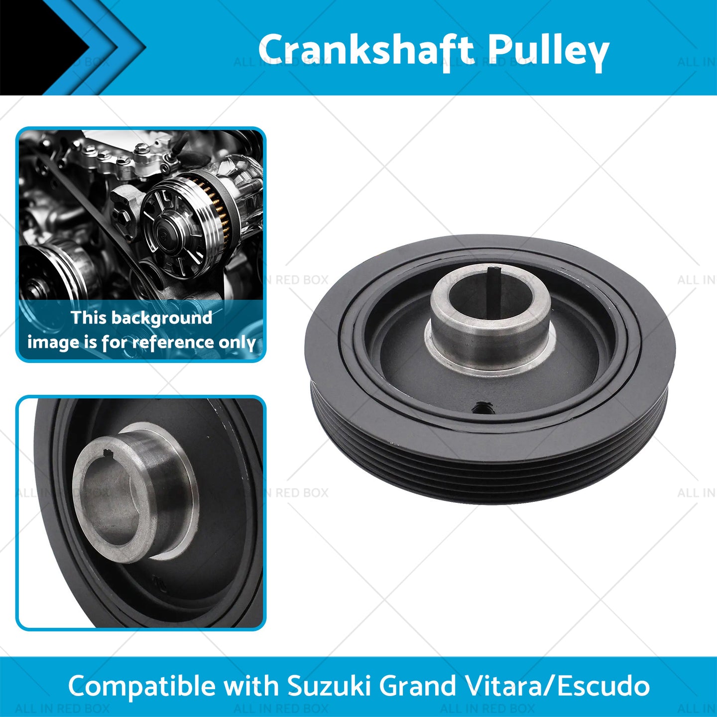 {{ Crankshaft Pulley Suitable for Suzuki Grand Vitara 2. 0 Petrol 12610-77E12 }} - Buy Car Parts Online at {{ Kaka Auto Parts }}.