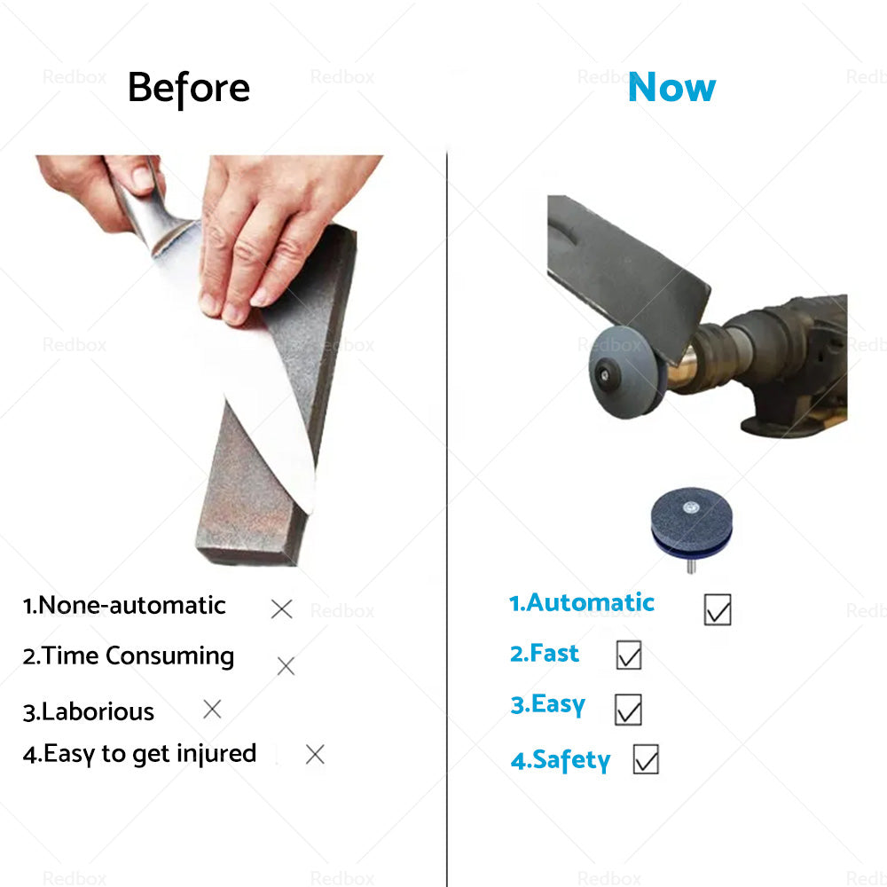 {{ Lawn Mower Blade Sharpener Rotary Stone Grindstone Sharpening Drill Tool }} - Buy Car Parts Online at {{ Kaka Auto Parts }}.