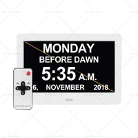 {{ 7  LED Large Digital Day Clock Calendar Dementia Date Week Month Year Time Wall }} - Buy Car Parts Online at {{ Kaka Auto Parts }}.