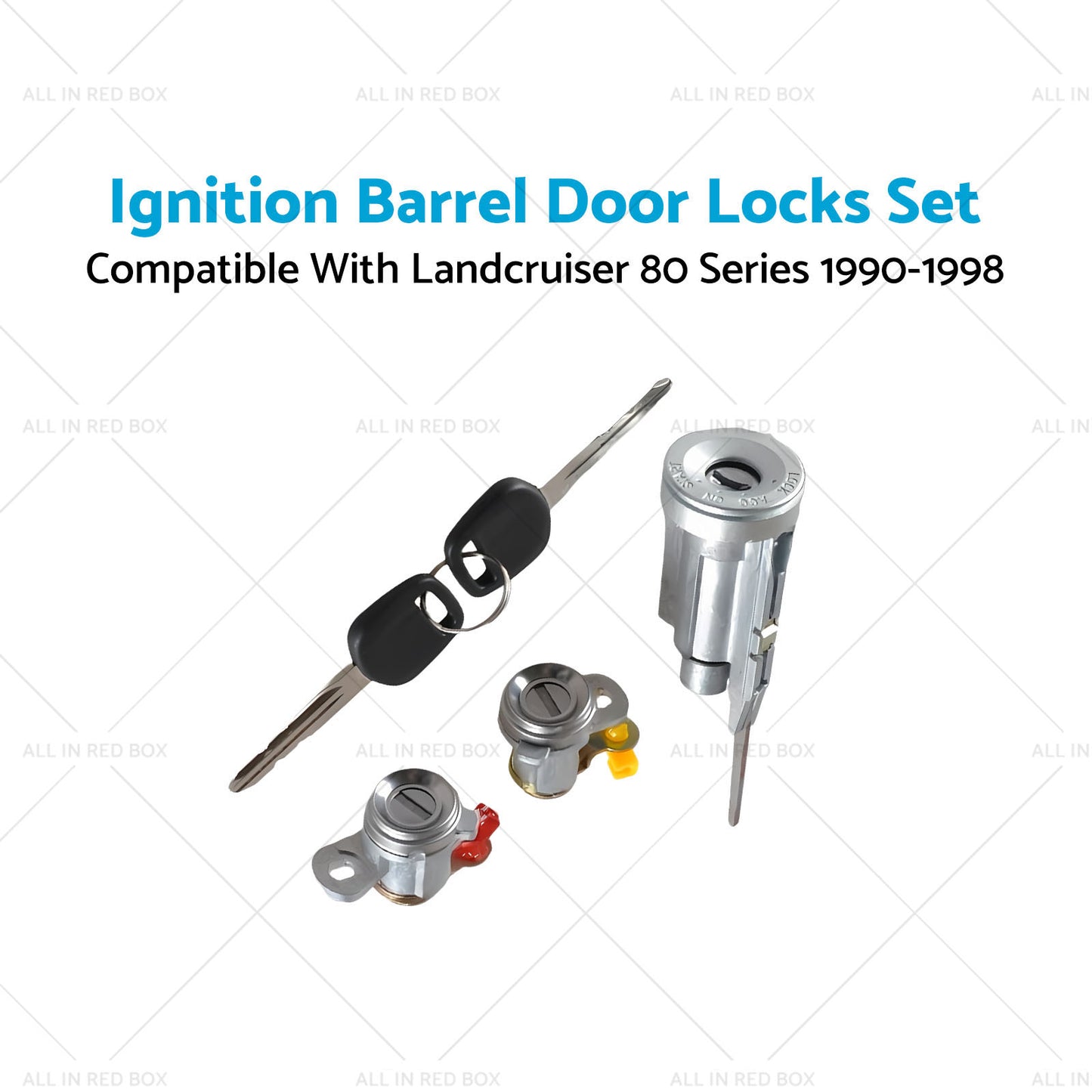 {{ Ignition Barrel Door Locks Set Suitable for Landcruiser 80 Series 1990-1998 }} - Buy Car Parts Online at {{ Kaka Auto Parts }}.
