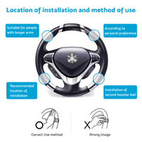 Steering Wheel Spinner Knob Suitable For Car & Truck – Booster Ball Handle Aid