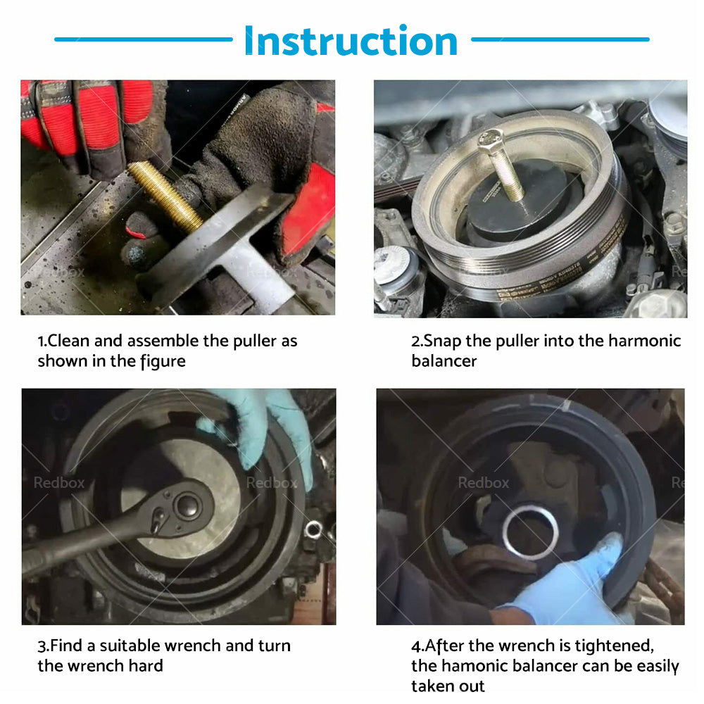 {{ 25264 Harmonic Balancer Puller Crank Pulley Puller Quickly Removes Tool For GM }} - Buy Car Parts Online at {{ Kaka Auto Parts }}.