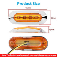 10x Clearance Light LED Side Marker Suitable For Truck Trailer Lorry Lamp Amber