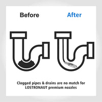 Stainless Steel Sewer Jetter Nozzle For Pressure Washer Suitable For 1" or 4" Drain Connection