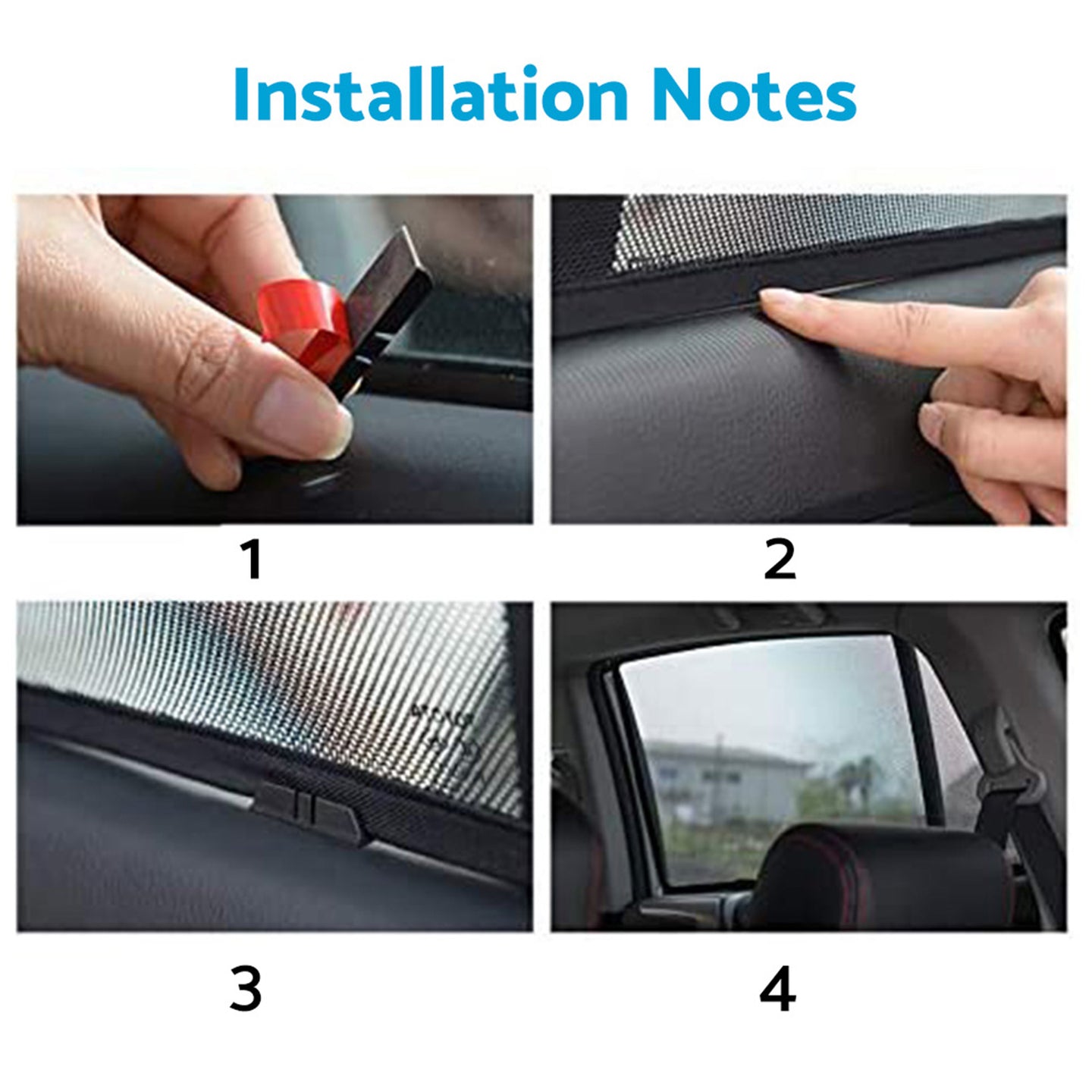 {{ Magnetic Mesh Sun Blind Shades Suitable for Audi Q3 RS Q3 2019-2025 }} - Buy Car Parts Online at {{ Kaka Auto Parts }}.