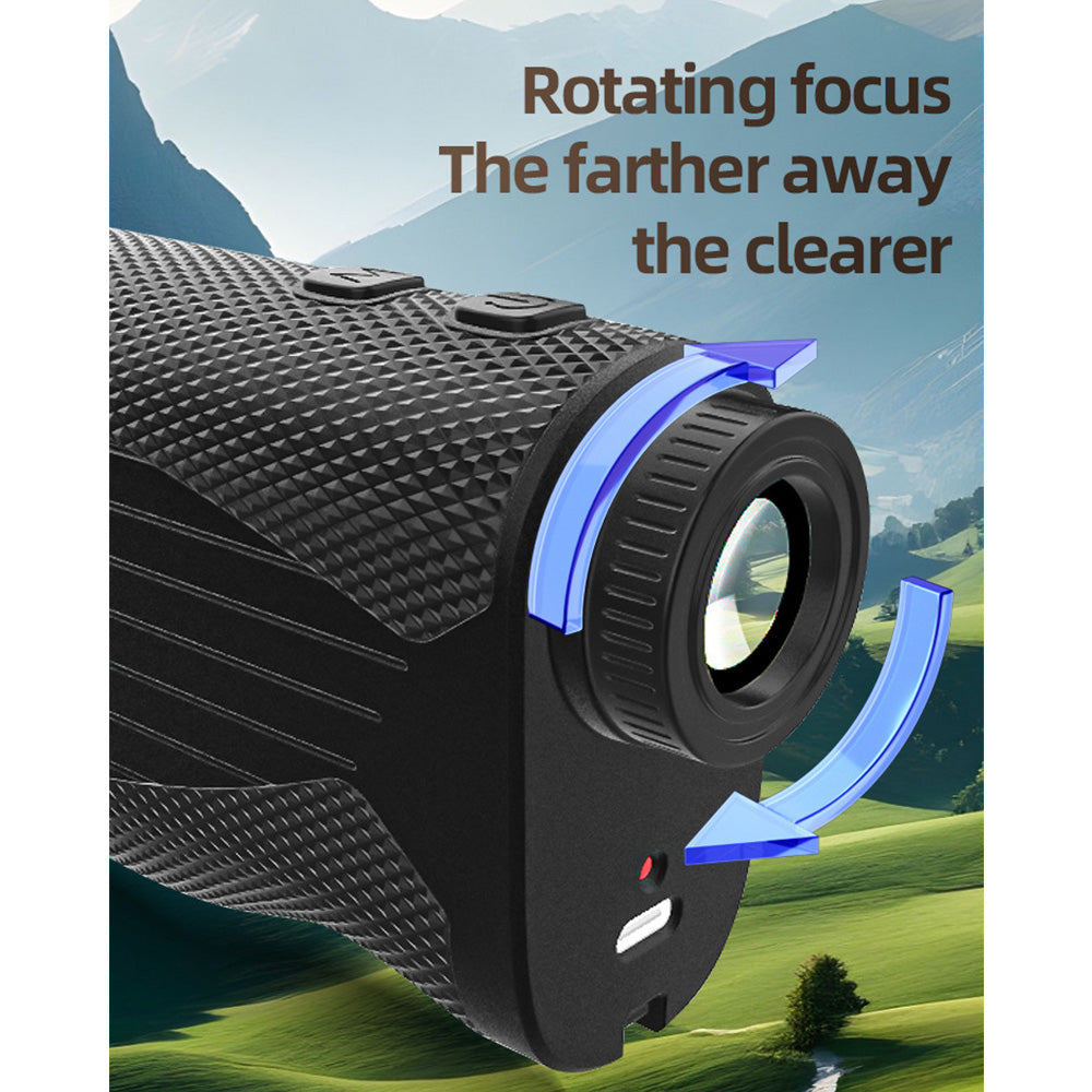 7X Laser Golf Rangefinder Slope 1200 Yards Maximum Distance USB Rechargeable