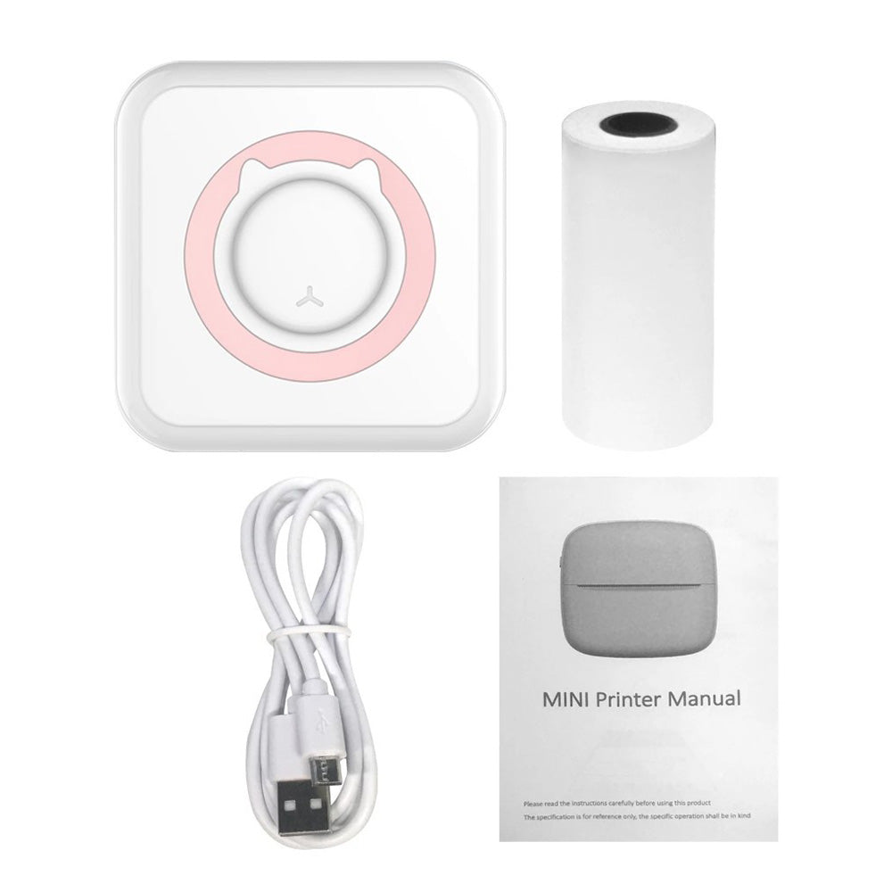 Mini Pocket Thermal Printer Suitable For Wireless Bluetooth Photo Paper Inkless Printing