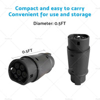 {{ EVSE EV Adaptor 32A J1772 Type 1 to Type 2 Plug EV Adapter, Electric Cars V A3Y2 }} - Buy Car Parts Online at {{ Kaka Auto Parts }}.