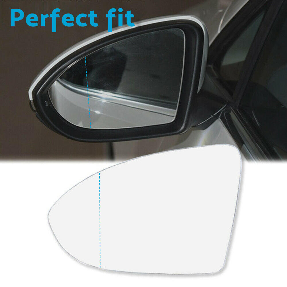Left Mirror Glass Suitable For VW Golf MK7 MK7.5 2013-2018 Heated Convex w/ Base
