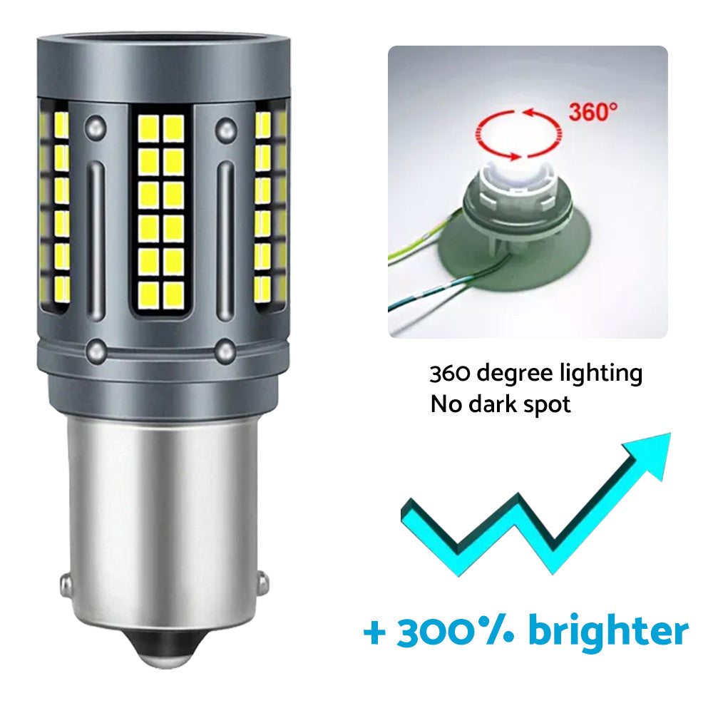 LED White Rear Reverse Bulbs BA15s Suitable For Holden Commodore VT VX VY VZ VE