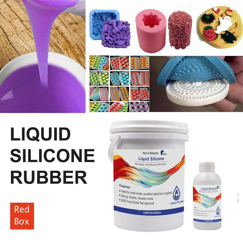 {{ SH25 Liquid Silicone Rubber Mould Making Kit 100:3 Mix - 1Kg 5Kg 10Kg Purple }} - Buy Car Parts Online at {{ Kaka Auto Parts }}.