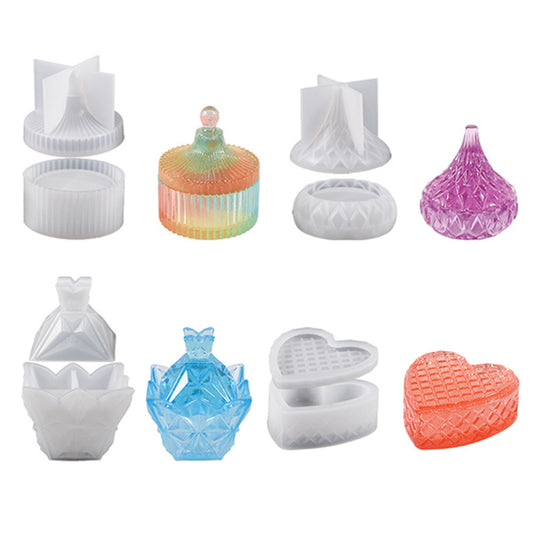 {{ Silicone Epoxy Resin Mold Jewelry Storage Box Pyramid Trinket Heart Organizer }} - Buy Car Parts Online at {{ Kaka Auto Parts }}.