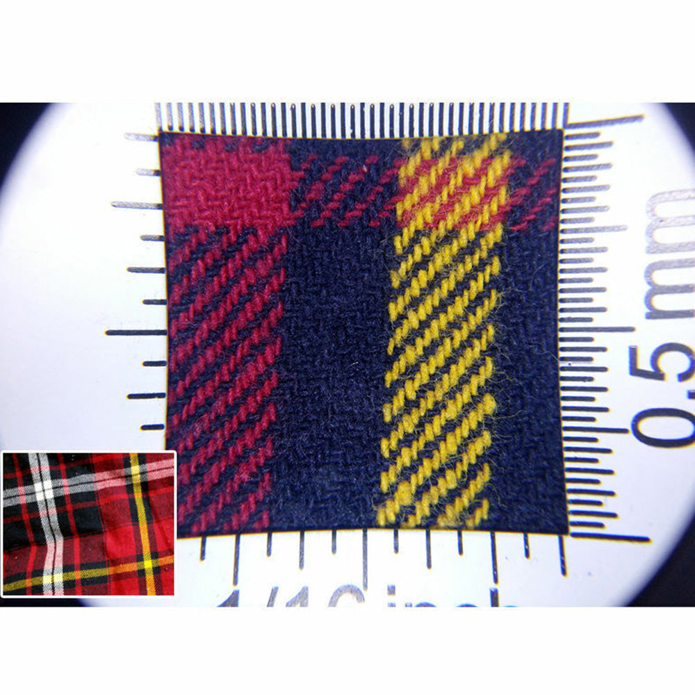 Hand Held 45x Magnifying Glass Jewellery Magnifier Loupe with Scale 3 Led Lights