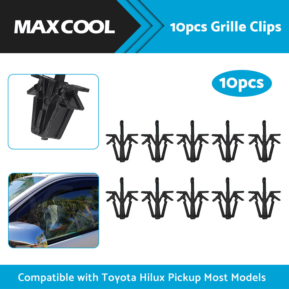 {{ 9046712040 10pcs Grille Clips Suitable For Toyota Hilux Pickup 84-04 Most Models }} - Buy Car Parts Online at {{ Kaka Auto Parts }}.