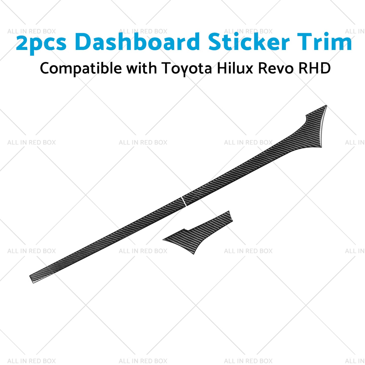 {{ Carbon Fiber Dashboard Sticker Trim Suitable For Toyota Hilux Revo 2015-2023 RHD }} - Buy Car Parts Online at {{ Kaka Auto Parts }}.