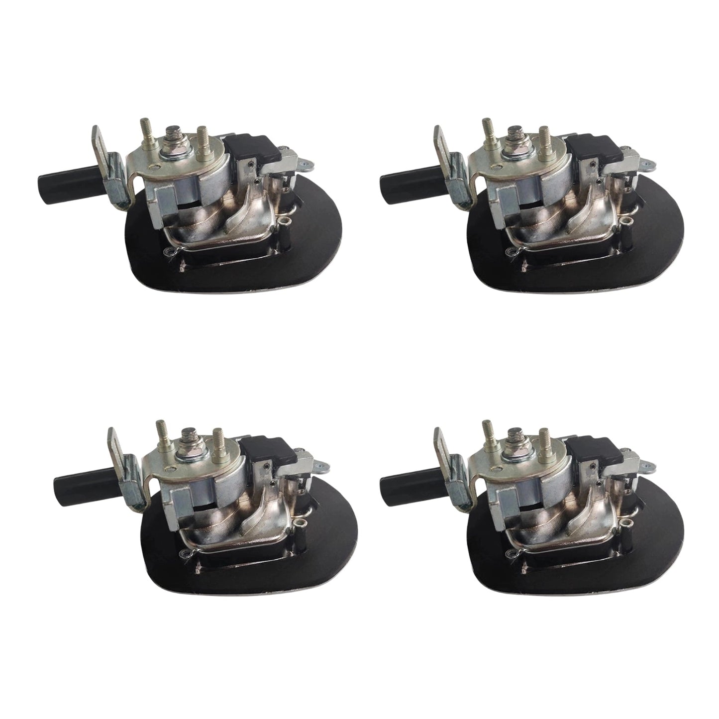 4x Chrome Power Operated Recessed Folding Whale Tail T-Lock Handle Suitable For Toolbox