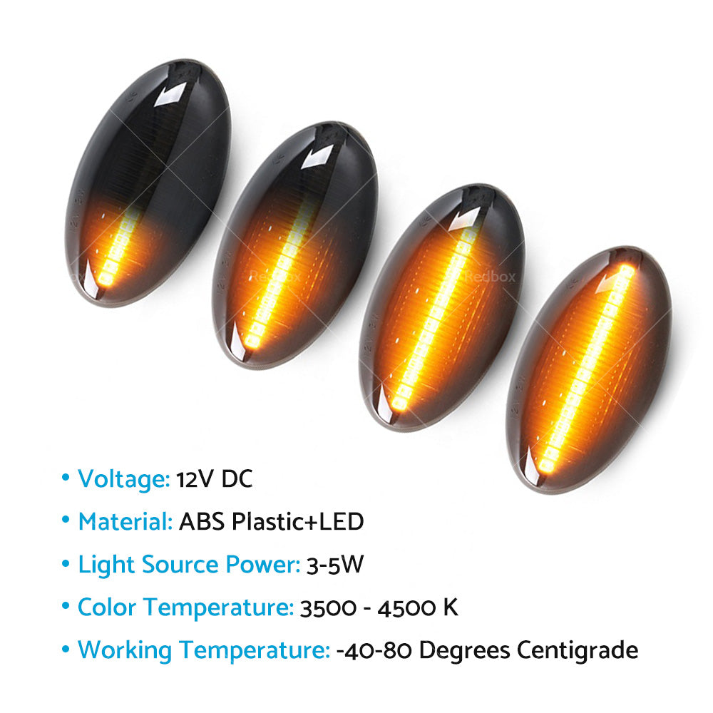 {{ Pair LED Side Indicator Turn Signal Light Lamp For Mini Cooper JCW R50 R53 R52 }} - Buy Car Parts Online at {{ Kaka Auto Parts }}.