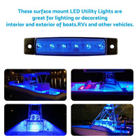 Marine LED Deck Courtesy Light 12V Waterproof Stern Transom Suitable For Boats