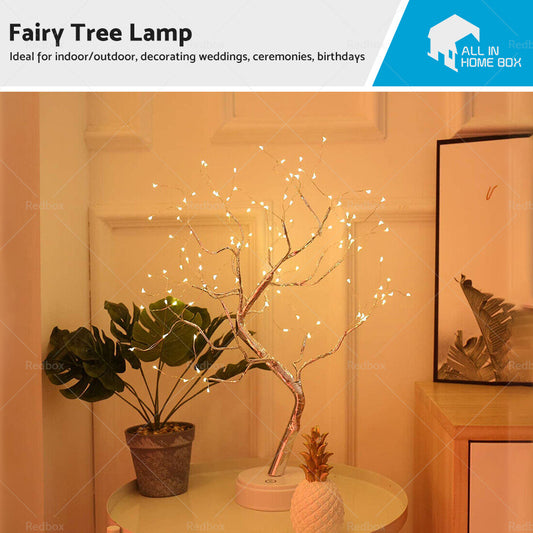 Battery Powered USB LED Fairy Tree Light Copper Wire Home Party Decoration Lamp