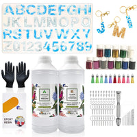 Epoxy Resin 1:1 AB Kit Craft Coating UV Color Pigment Paste Liquid Silicone Mold