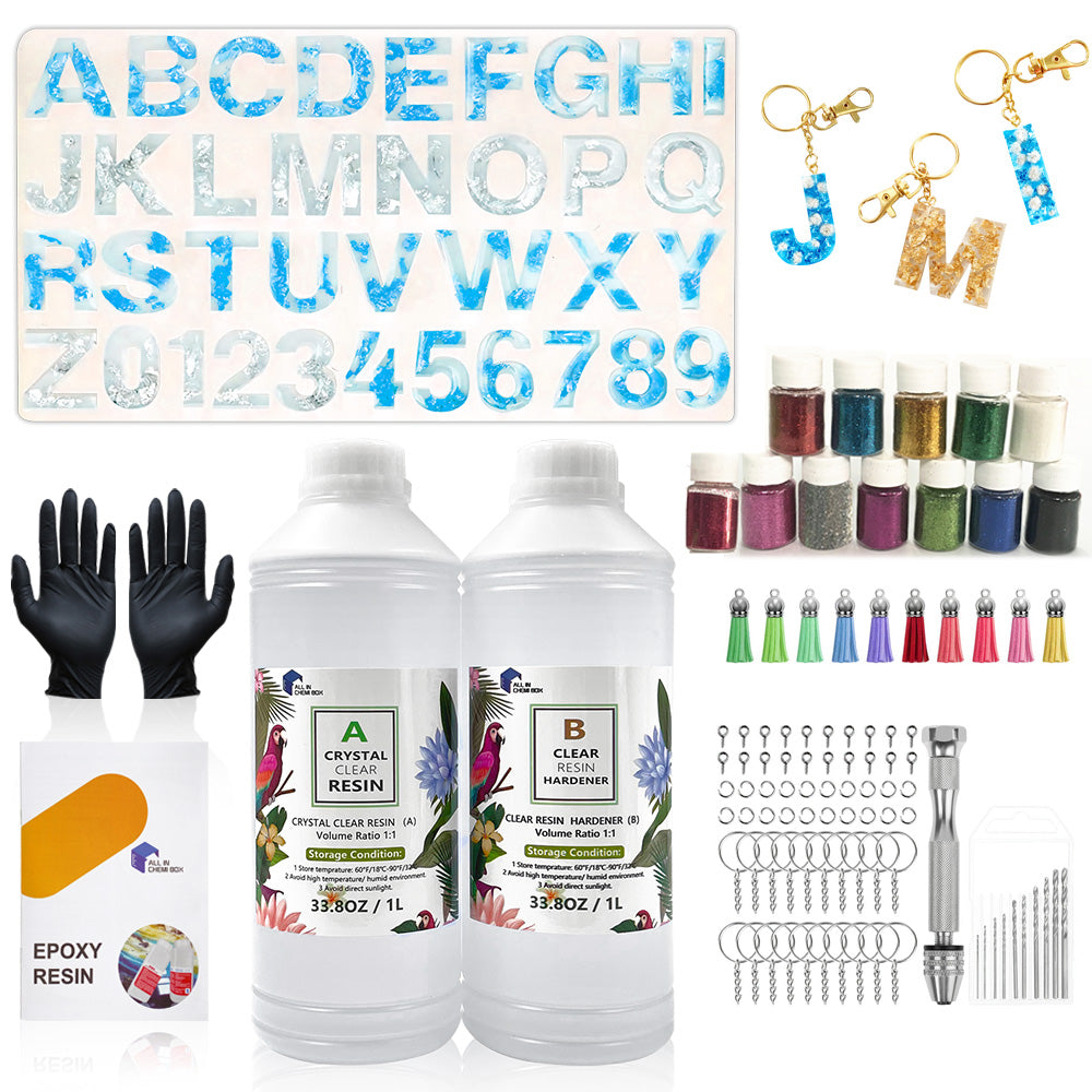 Epoxy Resin 1:1 AB Kit Craft Coating UV Color Pigment Paste Liquid Silicone Mold