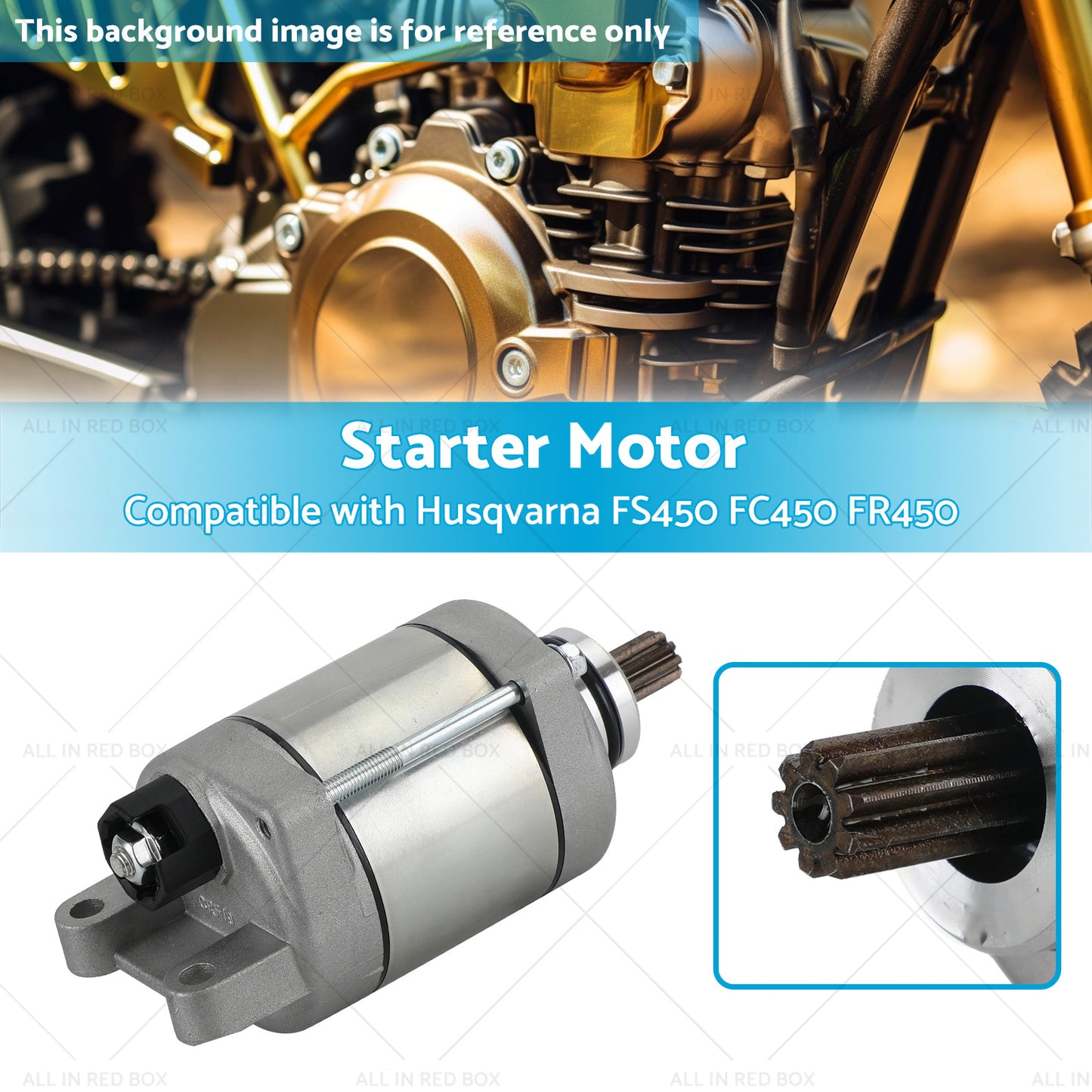 {{ Starter Motor Suitable for Husqvarna FE501 17-21 FS450 16-20 FC450 FR450 FE501S }} - Buy Car Parts Online at {{ Kaka Auto Parts }}.