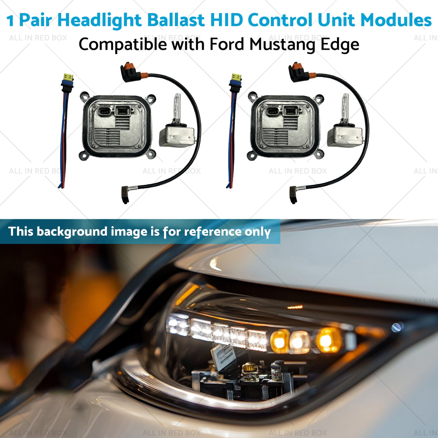 {{ 1 Pair Headlight Ballast HID Control Unit Modules Suitable for Ford Mustang Edge }} - Buy Car Parts Online at {{ Kaka Auto Parts }}.