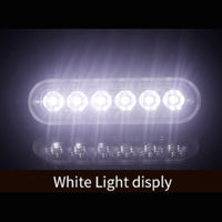 4x 6 LED Strobe Flash Light Emergency Warning Lamp Yellow Suitable For Car Truck