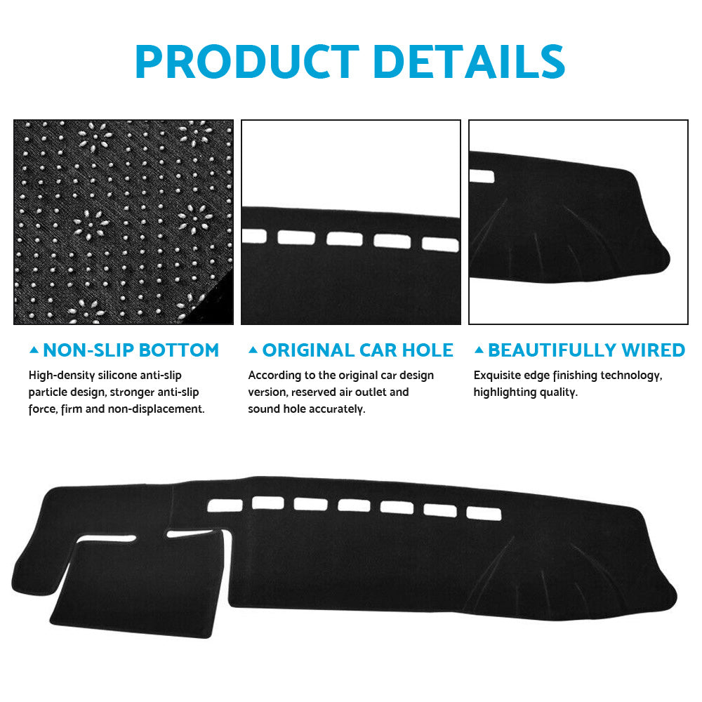 Dash Mat Suitable For Toyota Hiace 2005-2018 SLWB Van Non-Slip Dashboard Cover