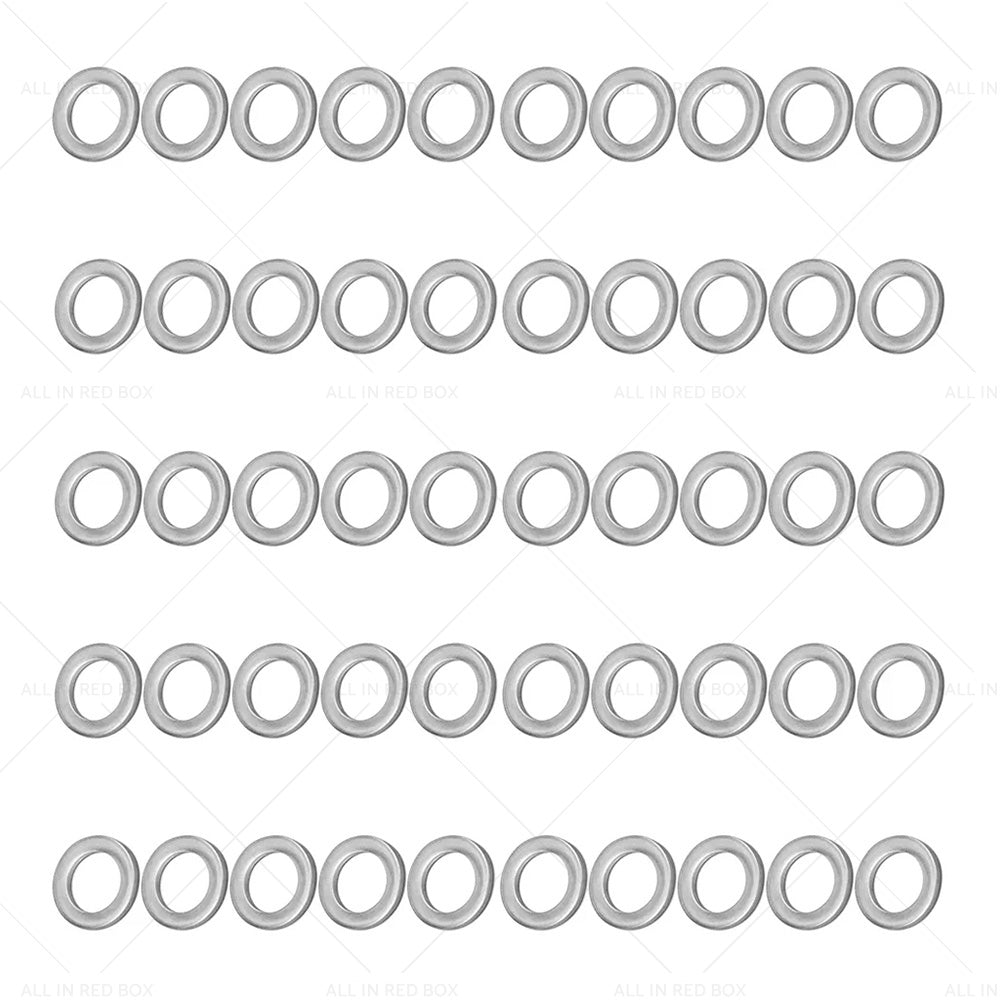 {{ 50PCS Car Engine Oil Crush Washers Drain Plug Gaskets ID 14mm , OD 22mm Aluminum }} - Buy Car Parts Online at {{ Kaka Auto Parts }}.