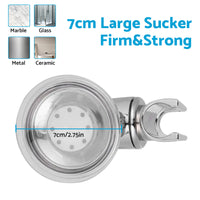 1/2x Adjustable Suction Bracket Suitable For Shower Head Handset Wall Mount