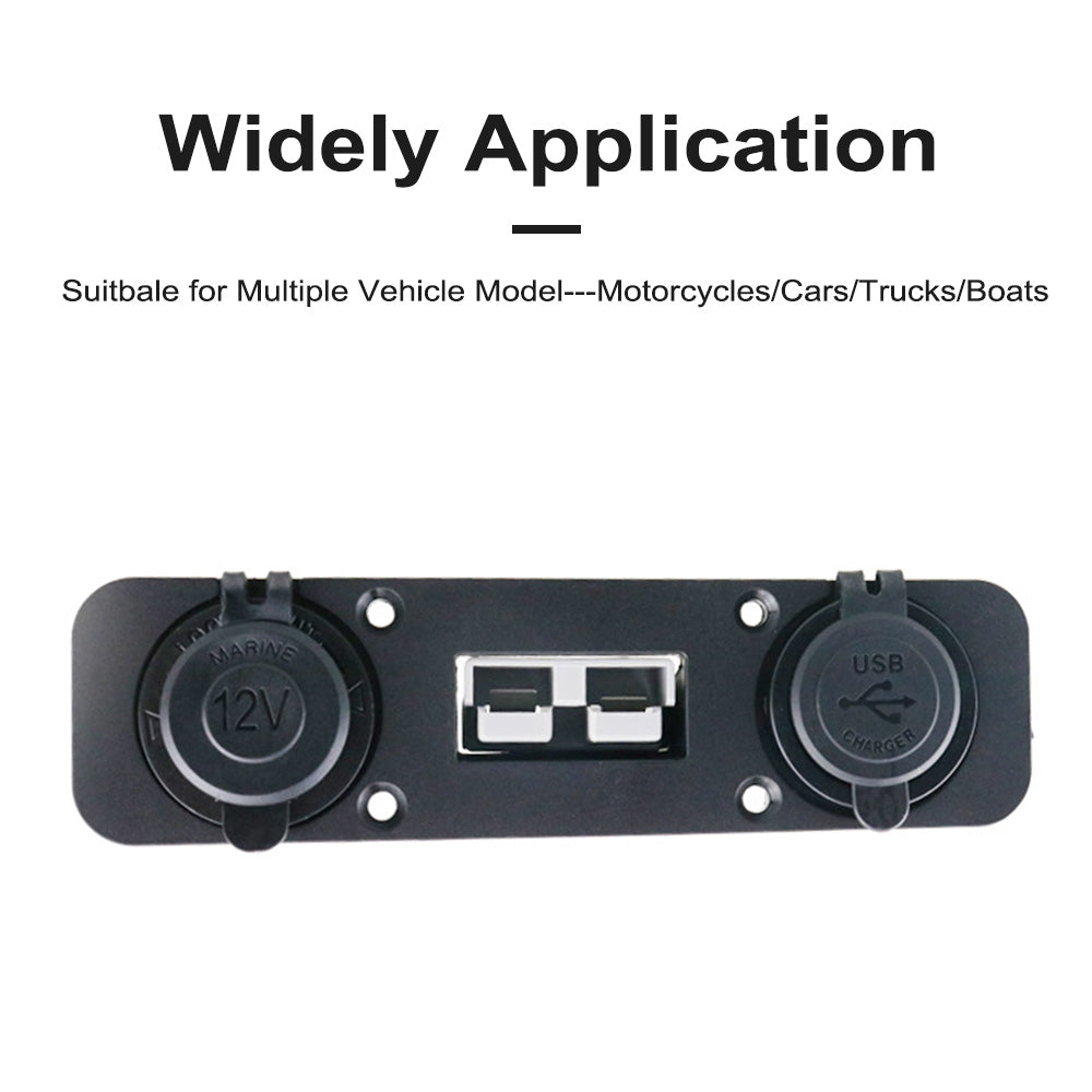 {{ 50 Amp Anderson Plug USB 3. 0 Cigarette Socket Flush Mount Recessed Plate REDARC }} - Buy Car Parts Online at {{ Kaka Auto Parts }}.