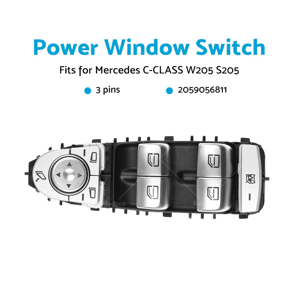 {{ A2059056811 Master Power Window Control Switch For Mercedes C-CLASS W205 S205 }} - Buy Car Parts Online at {{ Kaka Auto Parts }}.