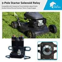 {{ Ride On Lawn Mower Starter Solenoid 3 Terminal 12 Volt Bottom Or Side-Mount Moto }} - Buy Car Parts Online at {{ Kaka Auto Parts }}.