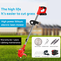 Cordless Grass Trimmer Electric Whipper Snipper Strimmer 7-Blade Suitable For Lawn Care