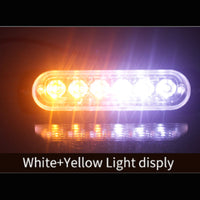{{ 10 Pcs Amber Recovery Strobe 6 LED Lights Orange Grill Breakdown Flashing Beacon }} - Buy Car Parts Online at {{ Kaka Auto Parts }}.