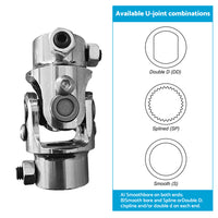 Steering Universal U-Joint 3 or 4 Inch DD To 3 or 4 Inch DD Double D Steel Suitable For Hotrod AU