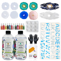 Epoxy Resin 1:1 AB Kit Craft Coating UV Color Pigment Paste Liquid Silicone Mold