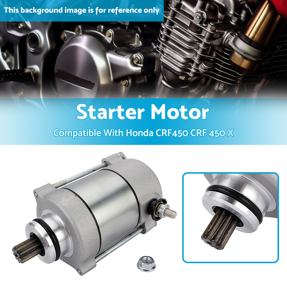 {{ Starter Motor Suitable For Honda CRF450 CRF 450 X 2005-2018 31200-MEY-671 }} - Buy Car Parts Online at {{ Kaka Auto Parts }}.