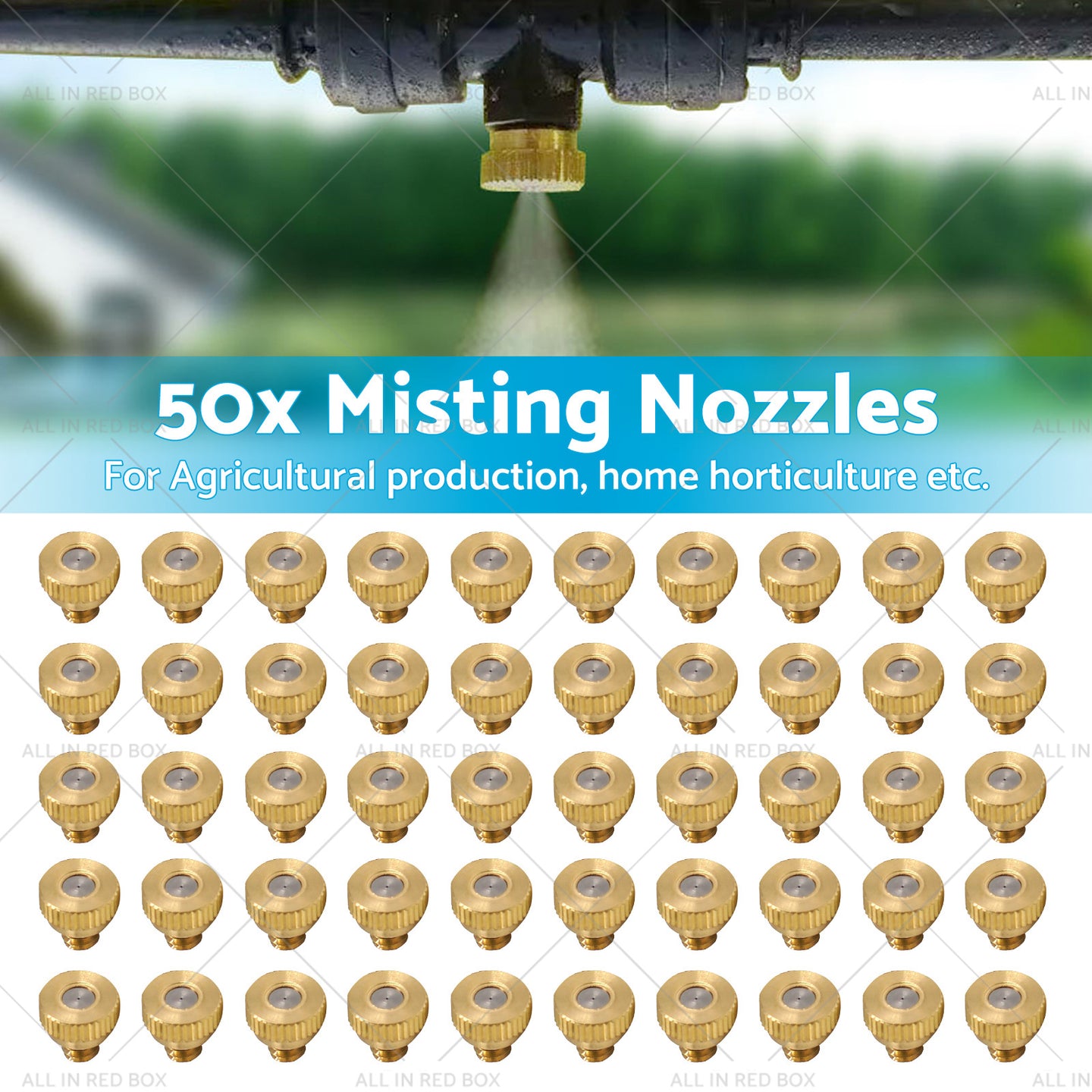 {{ For Cooling System 0. 024 inch  Brass Misting Nozzles Water Mister Sprinkle 50pcs }} - Buy Car Parts Online at {{ Kaka Auto Parts }}.