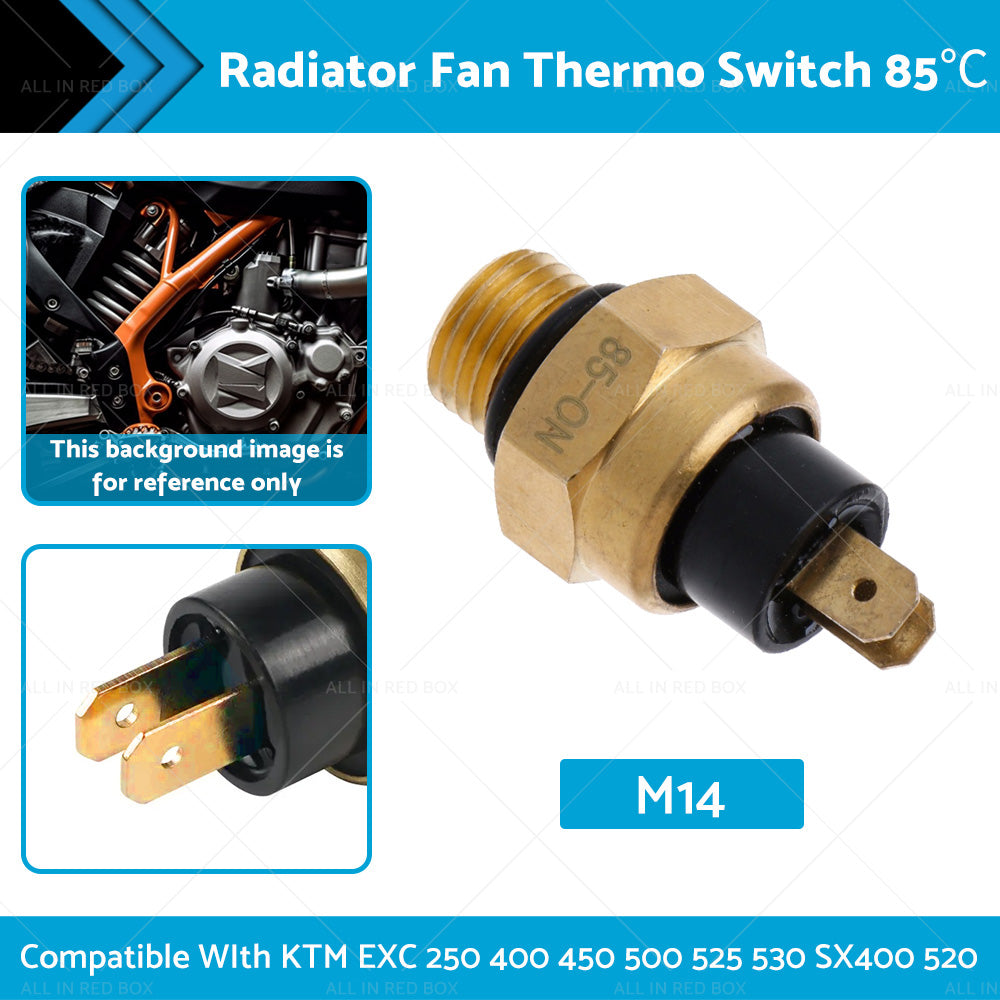 {{ M14 Radiator Fan Thermo Switch 85隆忙 Suitable For KTM EXC 250 400 450 500 525 530 }} - Buy Car Parts Online at {{ Kaka Auto Parts }}.