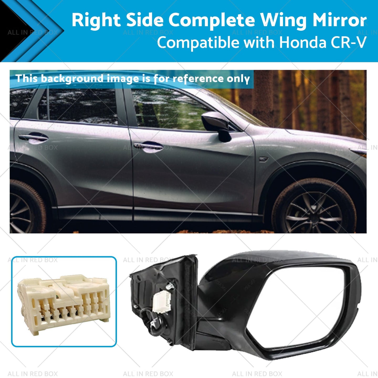 {{ Right Door Mirror Suitable for Honda CRV CR-V RM 2012-2017 Blinker RH }} - Buy Car Parts Online at {{ Kaka Auto Parts }}.