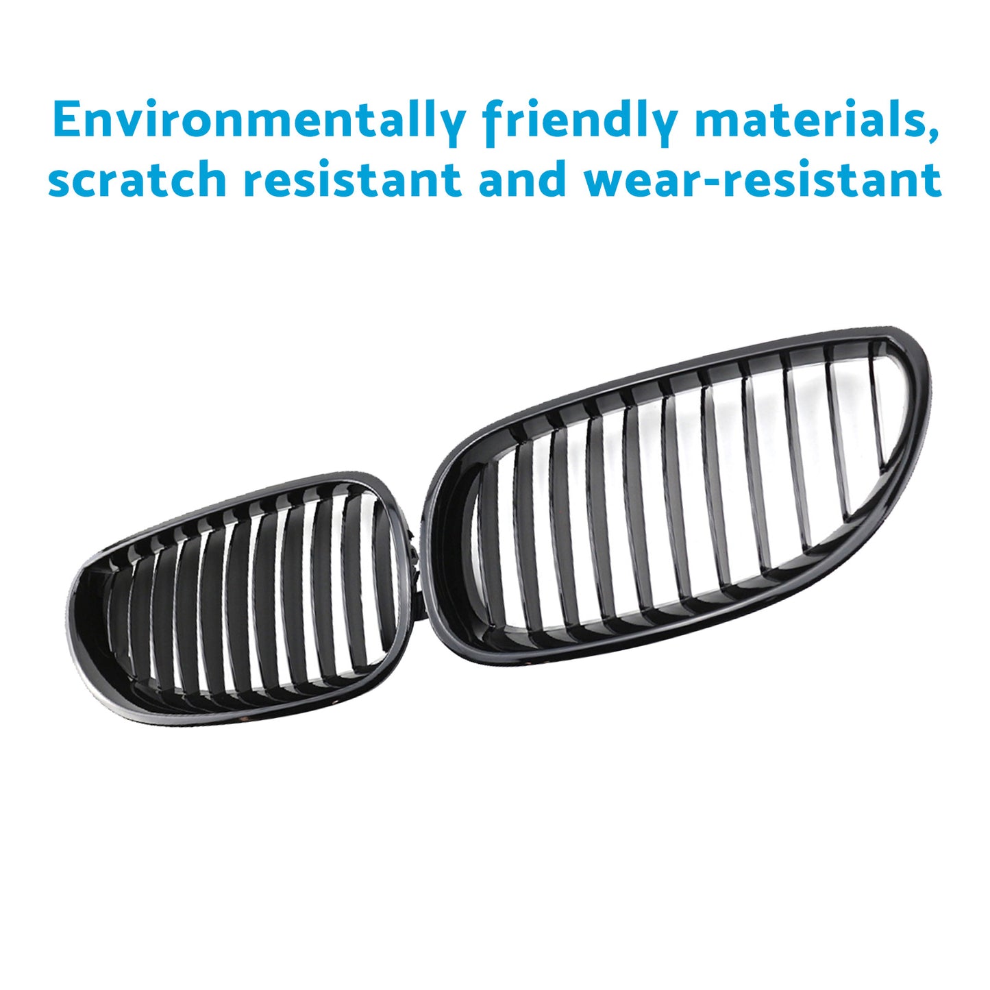 Gloss Black Front Grille Grill Suitable For BMW E60 E61 5 Series 2003-2010