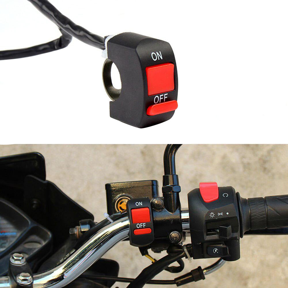 Universal Motorbike ATV Bike Handlebar Light Switch ON OFF Button Suitable For Honda Yamaha Suzuki Kawasaki 2000-2025