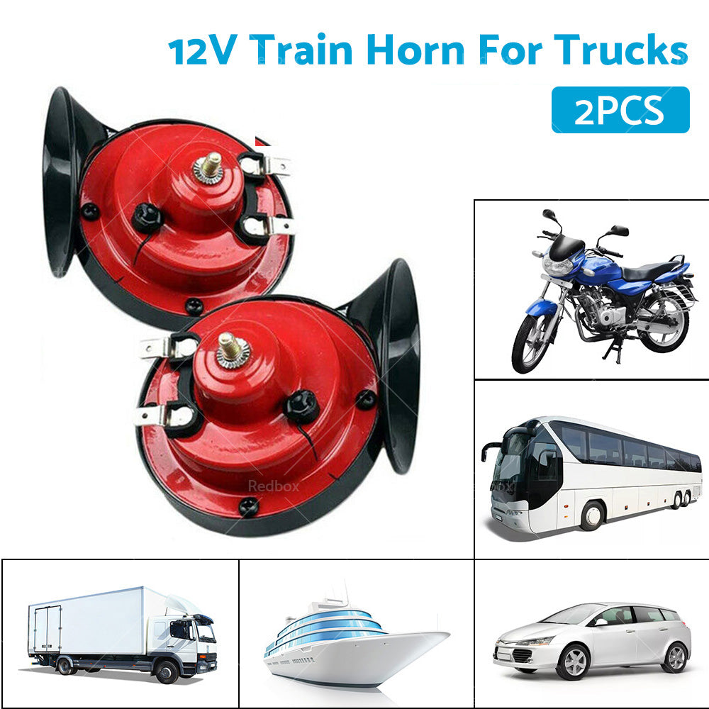 {{ 1 Pair 12V 300DB Super Train Horn For Trucks SUV Car Boat Motorcycles Speaker }} - Buy Car Parts Online at {{ Kaka Auto Parts }}.