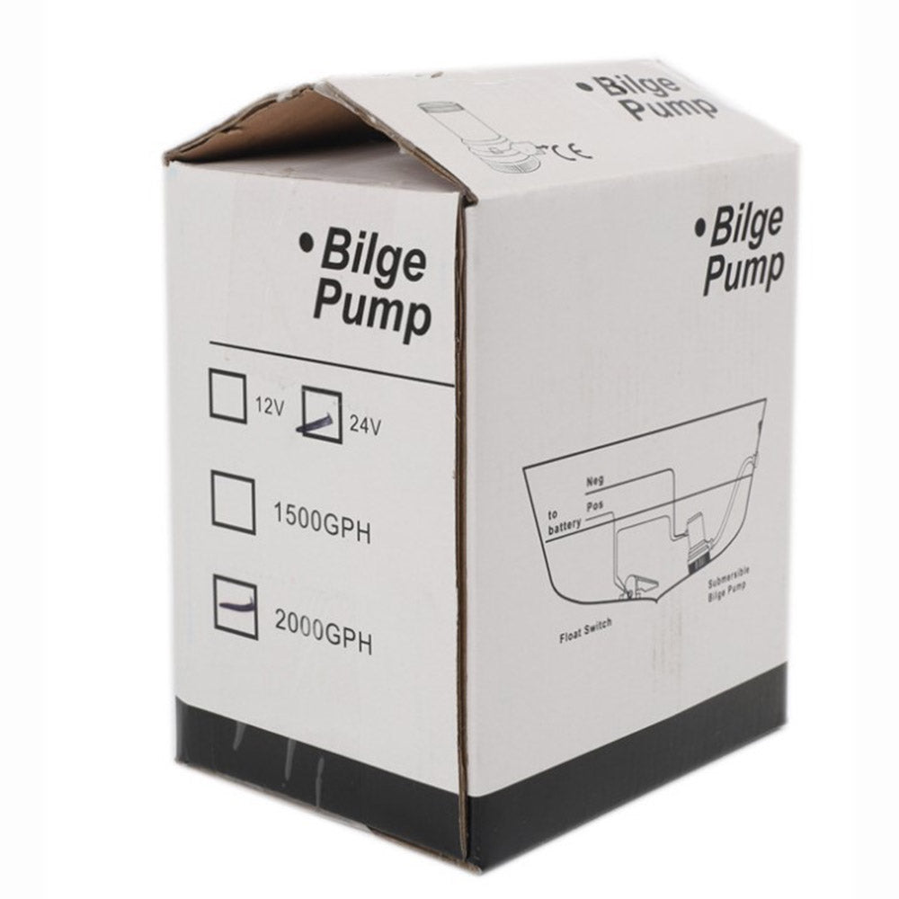 {{ 2000 GPH 12v Boat Marine Plumbing Bilge Water Pump Submersible Electric Pump }} - Buy Car Parts Online at {{ Kaka Auto Parts }}.