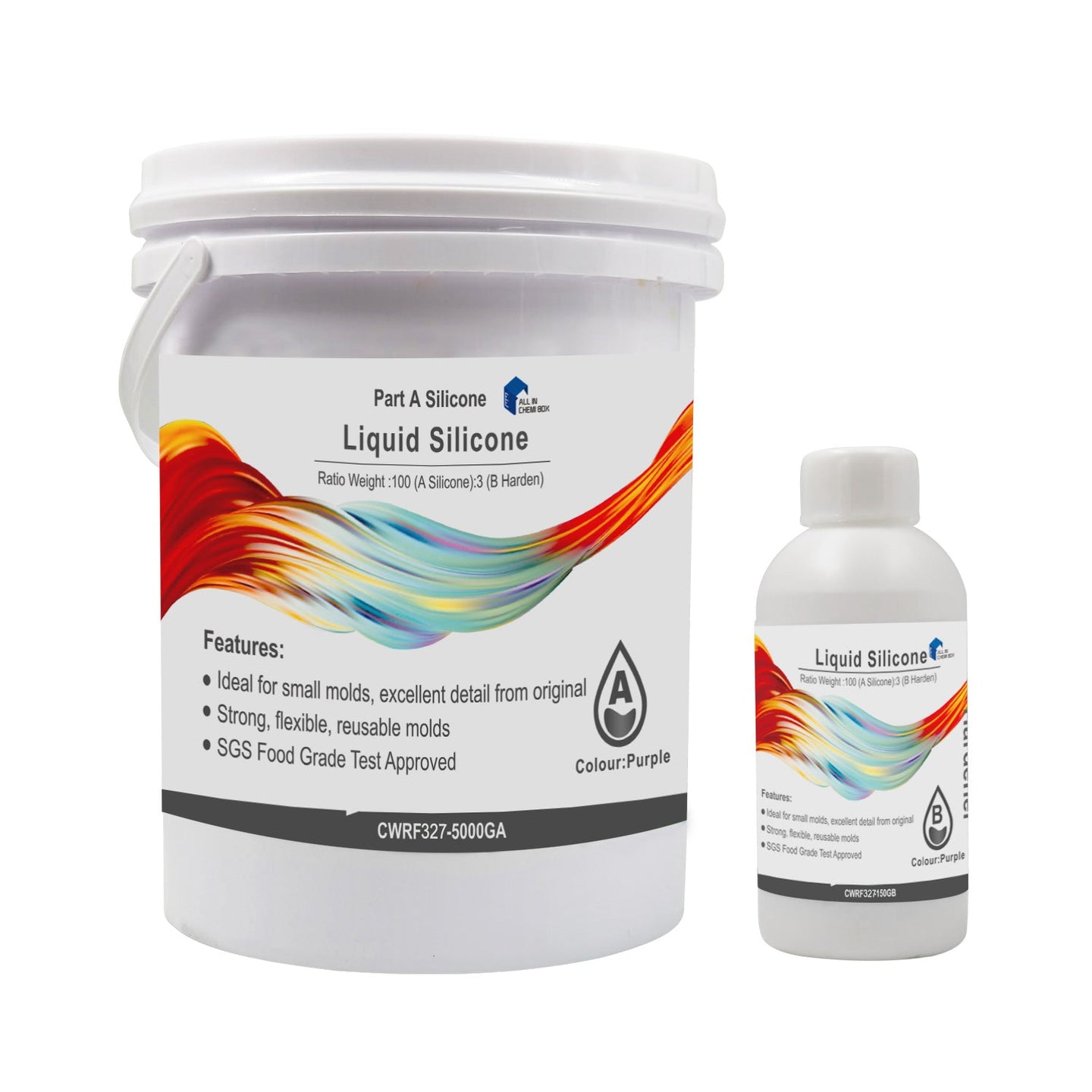 {{ SH25 Liquid Silicone Mold Rubber Mould Making Kit 100:3 Mix - 5Kg 10Kg White }} - Buy Car Parts Online at {{ Kaka Auto Parts }}.