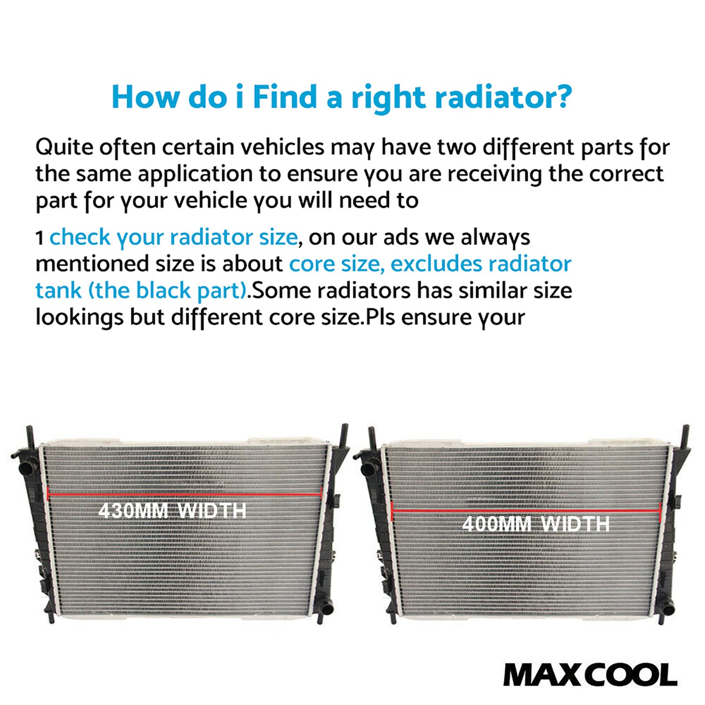 {{ Radiator for Volvo XC90 2.5T 3.2L D5 T6 V8 Petrol / Diesel 2002-2017 Coolant }} - Buy Car Parts Online at {{ Kaka Auto Parts }}.