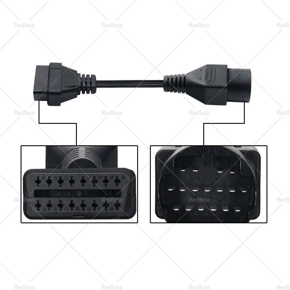 {{ For Mazda 17 Pin to 16 Pin Female OBD2 Car Diagnostic Connector Adapter Cable }} - Buy Car Parts Online at {{ Kaka Auto Parts }}.