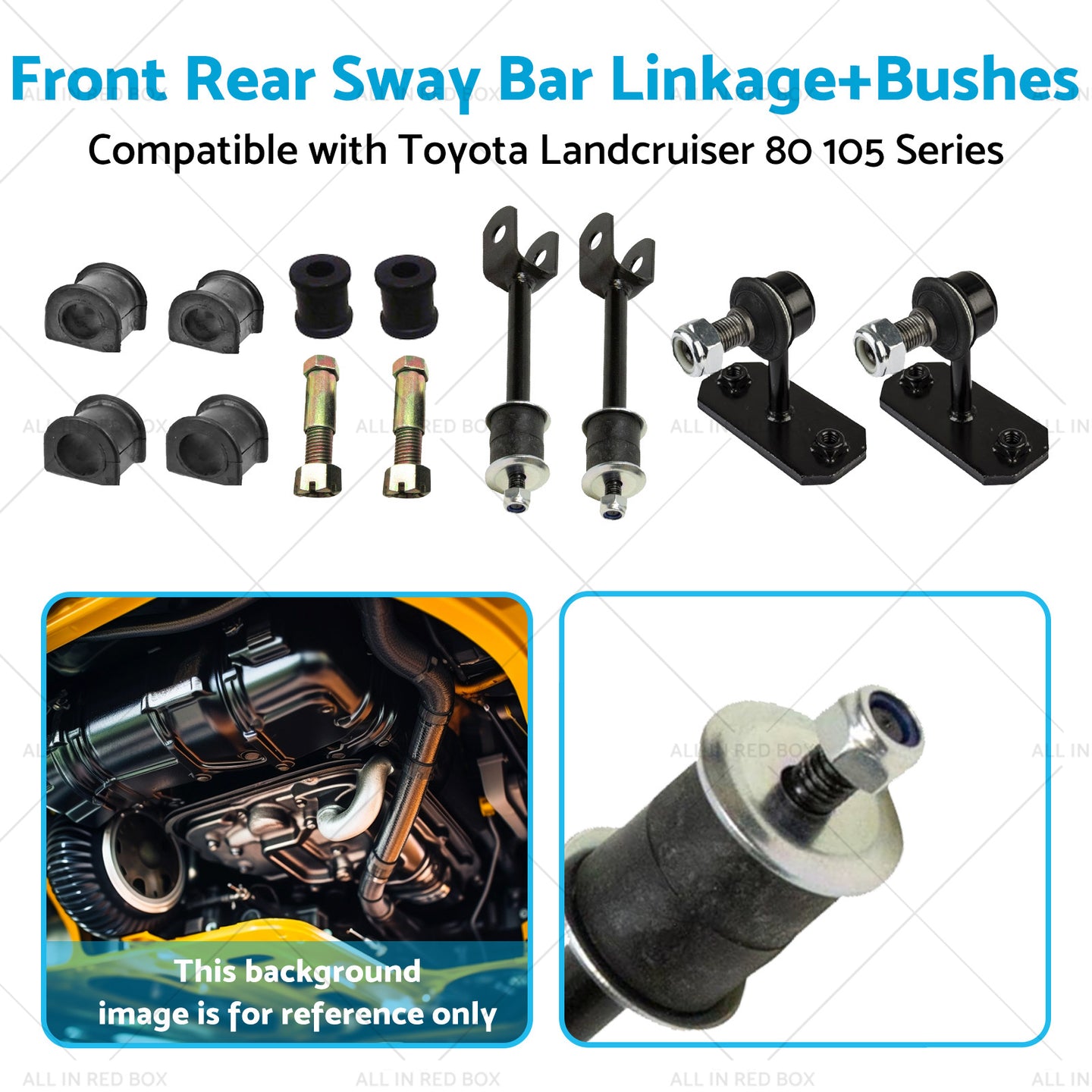 {{ Front Rear Sway Bar LinkageBushes Suitable for Toyota Landcruiser 105 80 Series }} - Buy Car Parts Online at {{ Kaka Auto Parts }}.